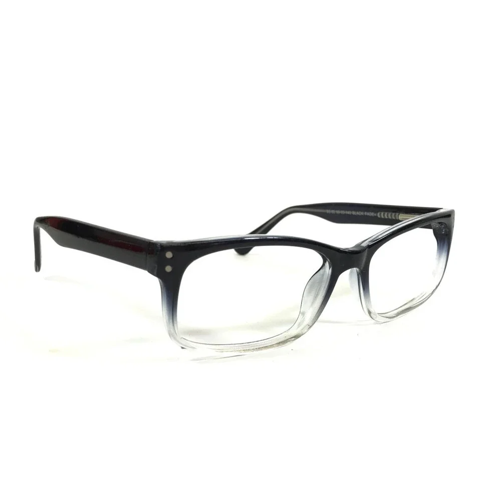 Success Eyeglasses Frames SS-92 BLACK FADE Rectangle Full Rim 55-20-140